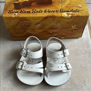 Sun San Salt Water Sandals- White Kids Sandals